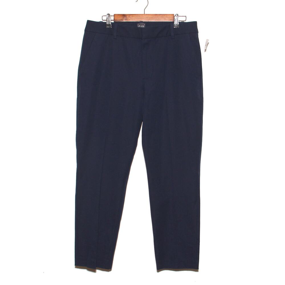 NEW GAP Slim Ankle High Rise Pants Trousers Size 12 Cotton Blend